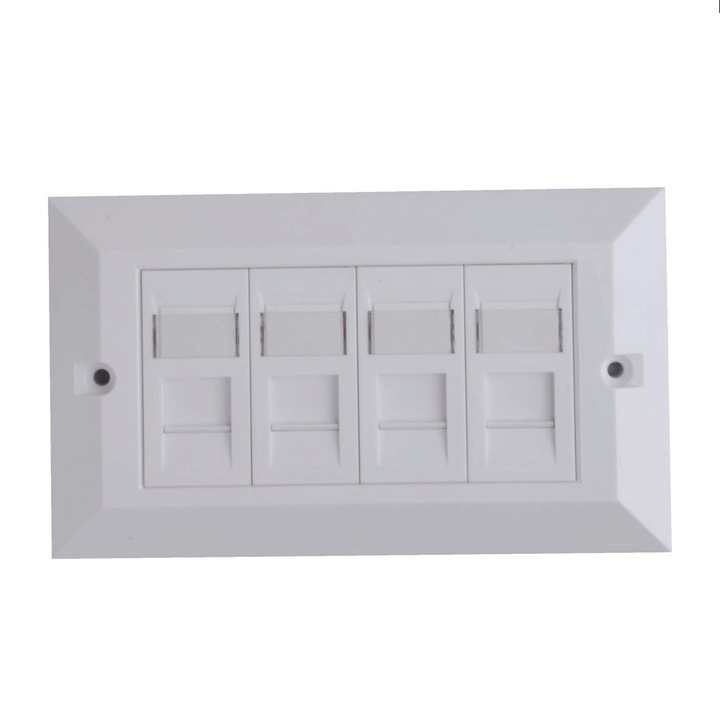 Предна плоча с 4 порта тип UK, Lanview CAT6, 213061479