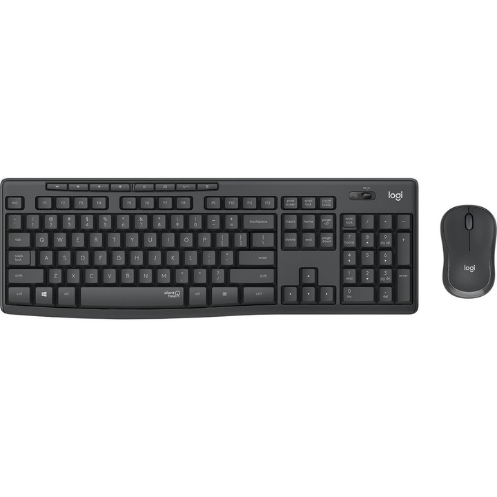 MK295 RF комплект безжична клавиатура и мишка, Logitech, черен