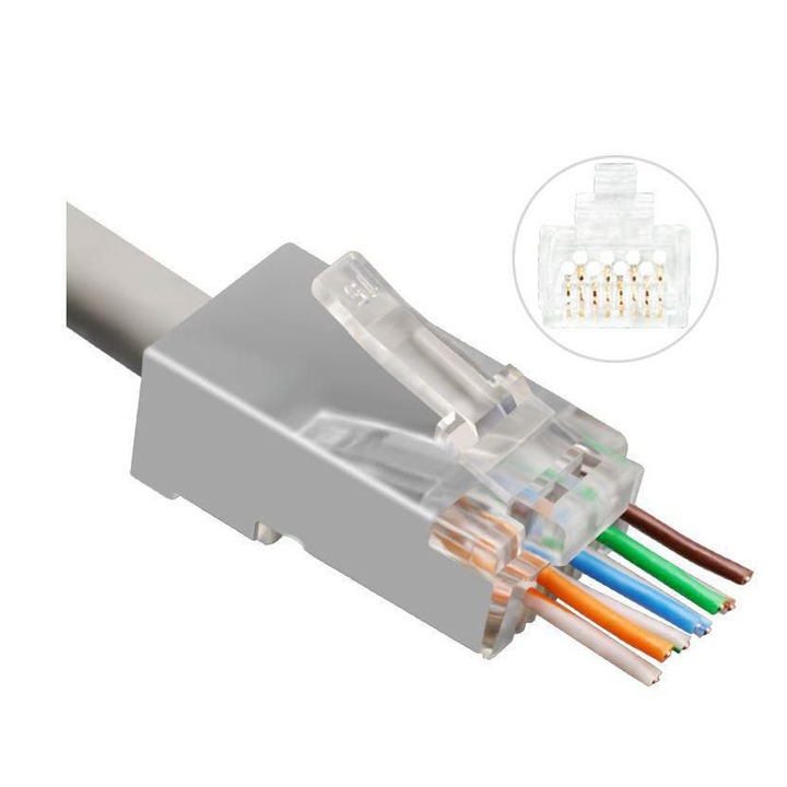 213064241 Lanview RJ45 STP щепсел Cat6A/Cat7 за