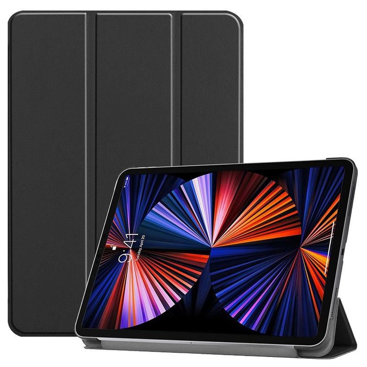 Husa de protectie compatibila cu iPad Pro 12.9" 2021, CoreParts, Negru
