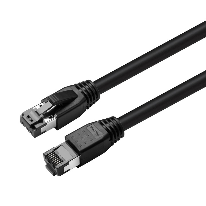 Cabluri de retea MicroConnect CAT8.1 S/FTP 7,5m negru LSZH, AWG 24