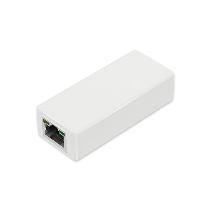 Adaptor PoE, MicroConnect, 10W, USB-C, Alb