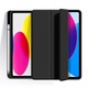 Husa tableta eSTUFF Seattle pentru iPad 10.9, piele PU neagra, spate TPU moale, slot pentru creion