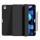 Husa de protectie cu slot pentru creion, eStuff, Compatibil cu Apple iPad 10.9" 2022, PU/TPU, Negru