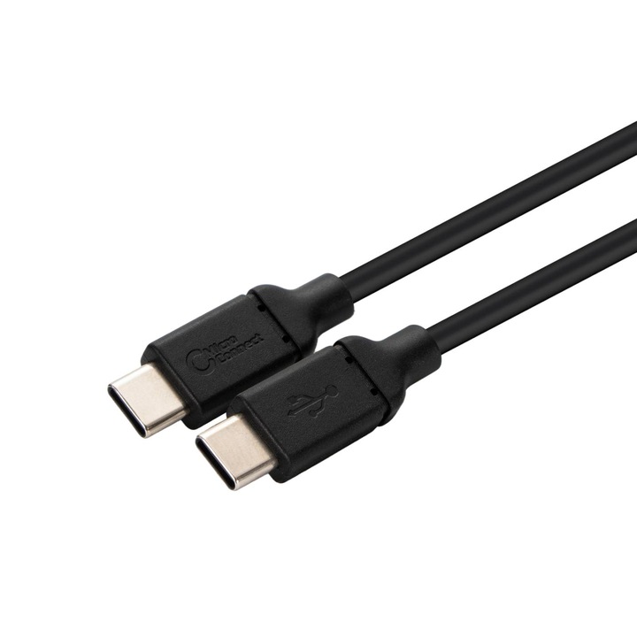 Cablu de incarcare, MicroConnect, USB-C, 3 m, Negru