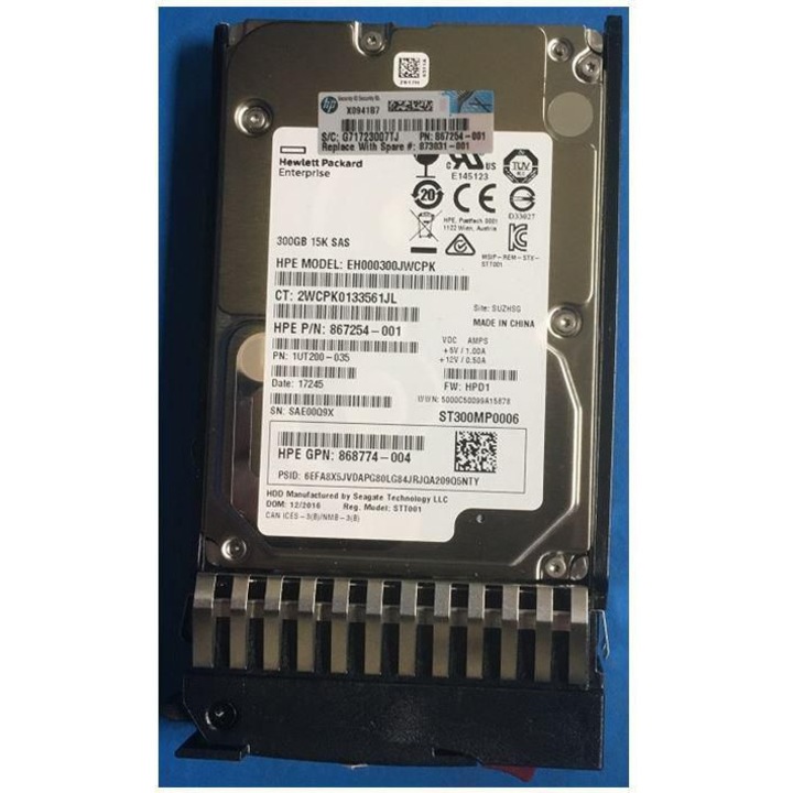 SAS твърд диск, Hewlett Packard, 300 GB