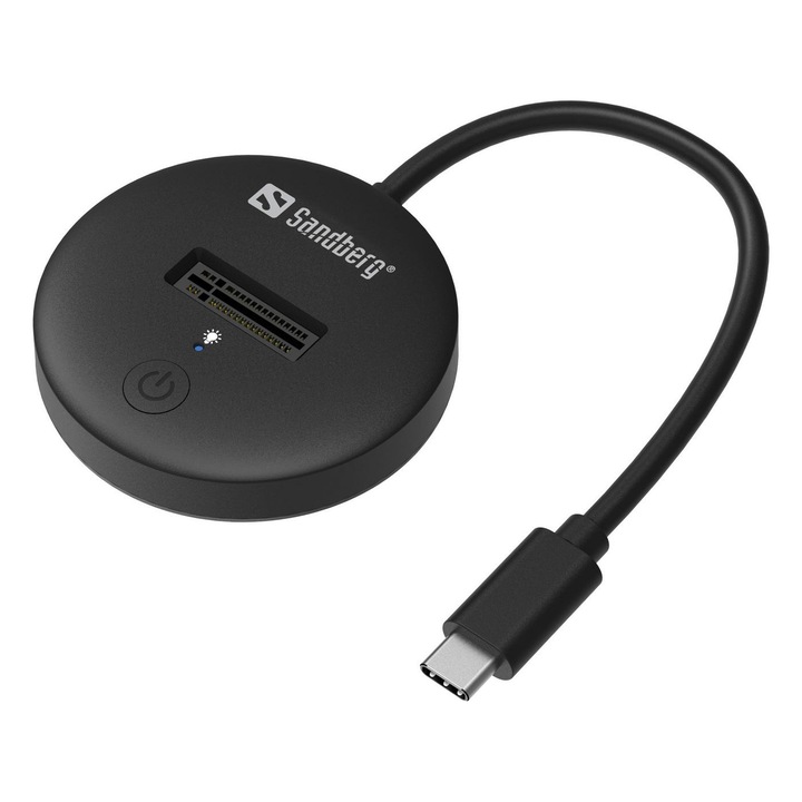 Statie docking, Sandberg, USB 3.2, Negru
