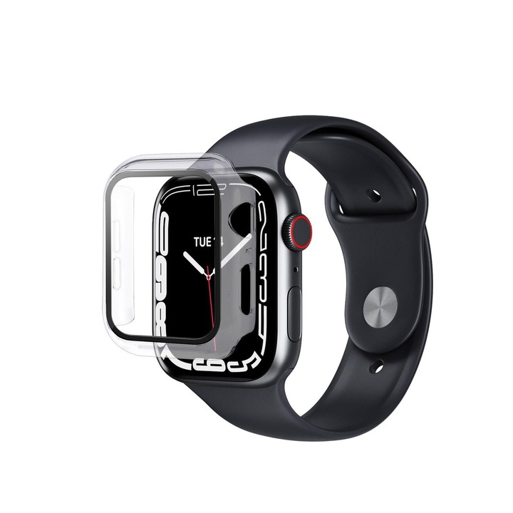 Folie protectie eSTUFF, Compatibil Apple Watch Series 7/8