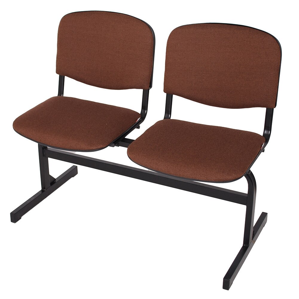 Bancheta VISI 2 locuri, stofa maro