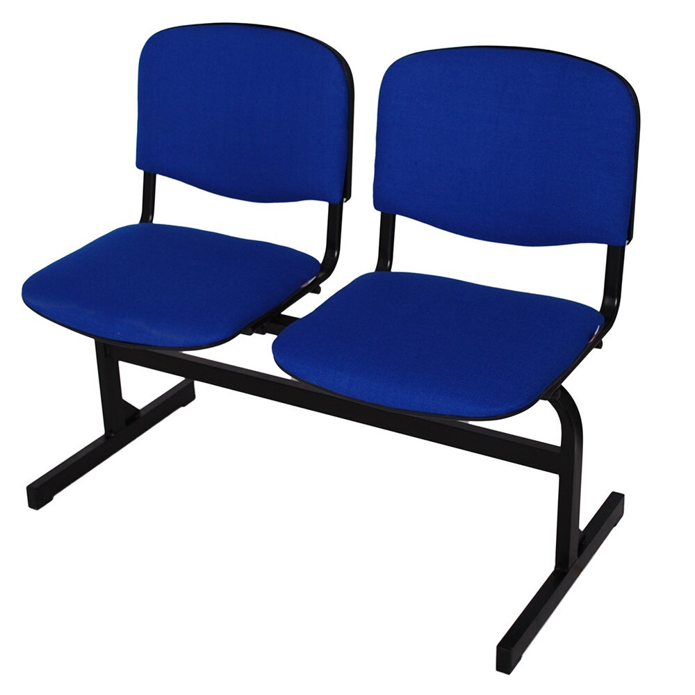 Bancheta VISI 2 locuri, stofa albastra