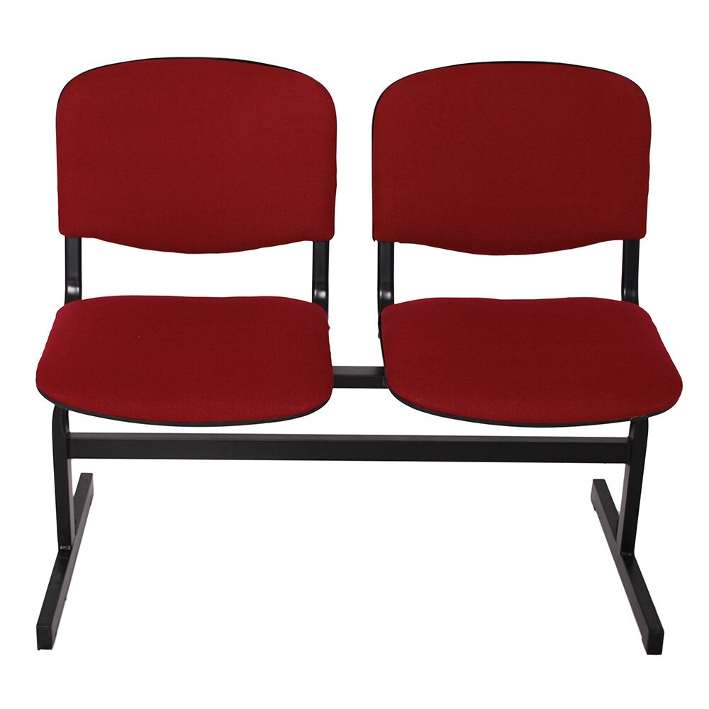 Bancheta VISI 2 locuri, stofa rosie