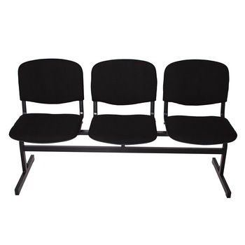 Bancheta VISI 3 locuri, stofa neagra Bancheta VISI 3 locuri, stofa neagra