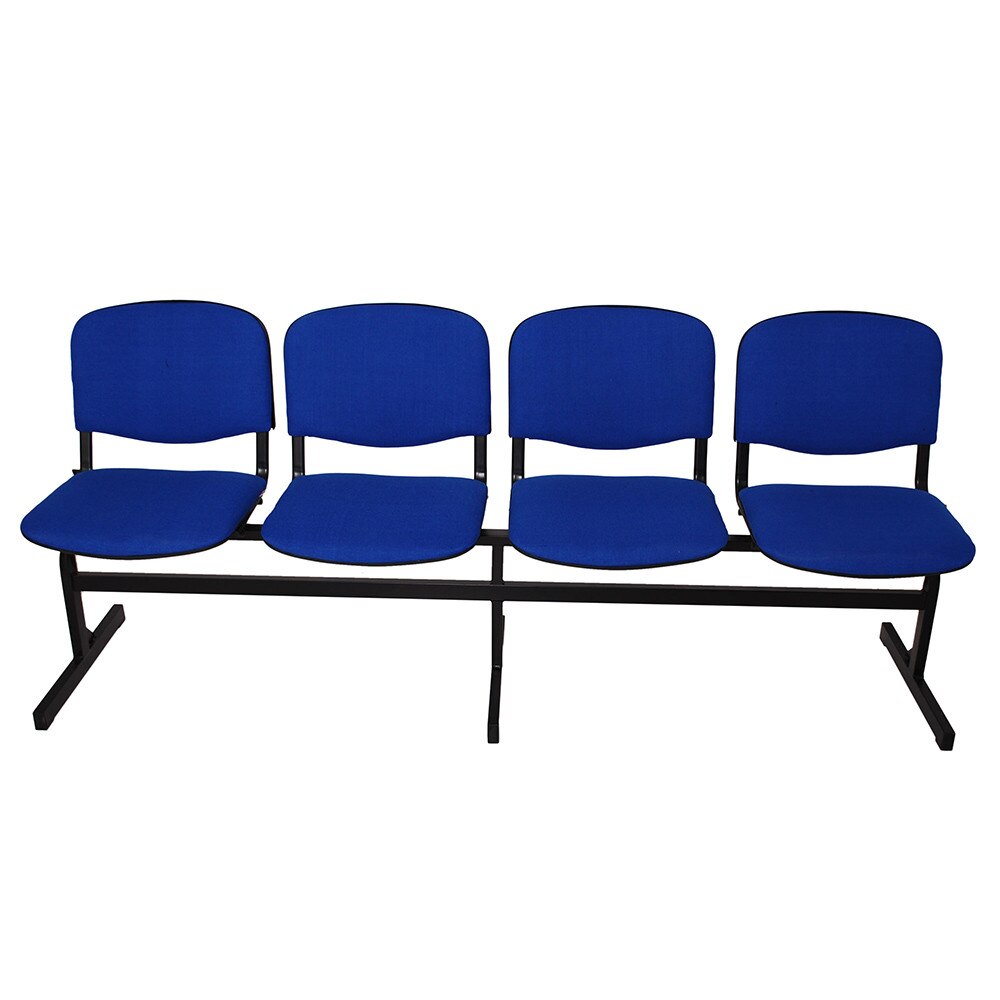 Bancheta VISI 4 locuri, stofa albastra