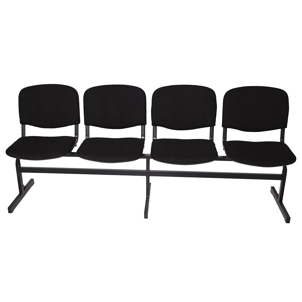 Bancheta VISI 4 locuri, stofa neagra