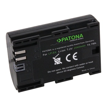 PATONA Premium | Acumulator tip Canon LP-E6 2040mAh PATONA Premium | Acumulator tip Canon LP-E6 2040mAh