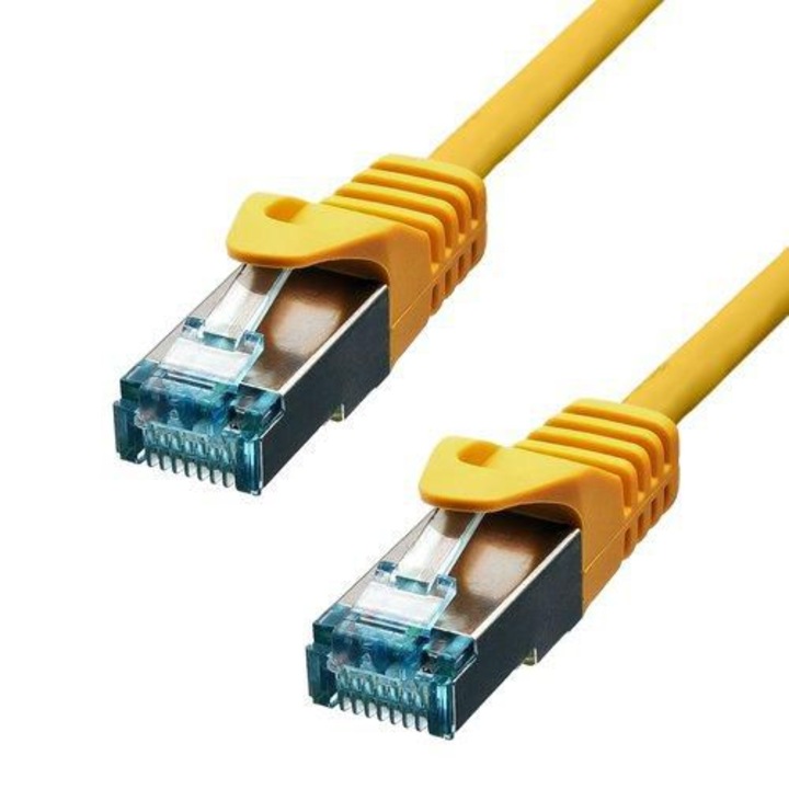 Мрежов кабел, ProXtend, Cat 6a, SFTP, жълт