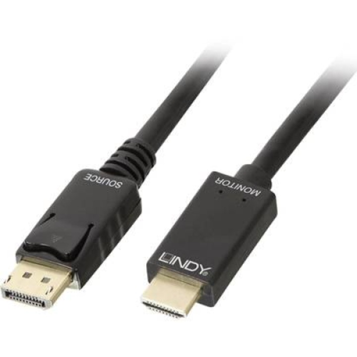Кабел Lindy 3M Displayport към HDMI 10.2G