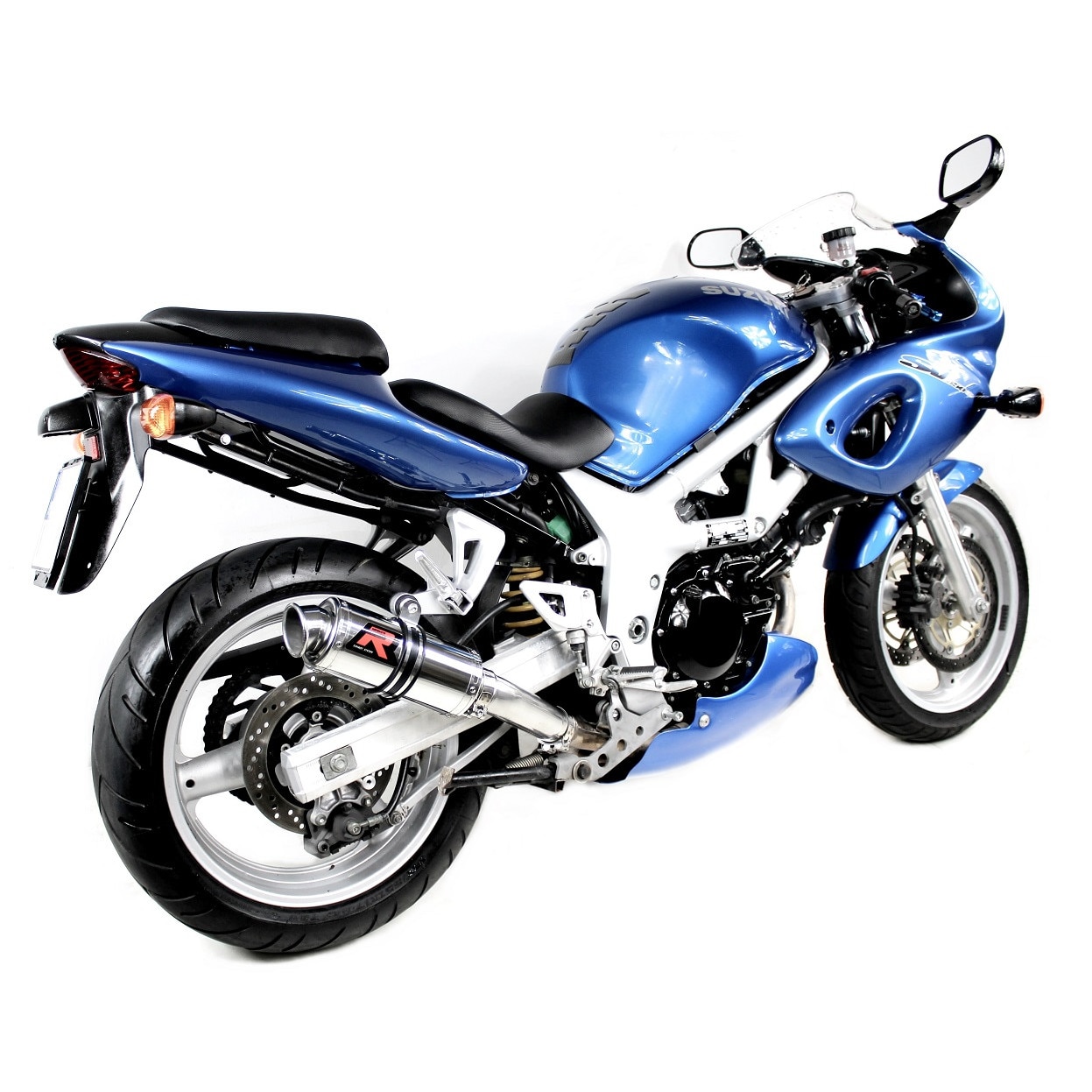 Toba de esapament, Dominator, Suzuki SV650S, Inox, Argintiu/ Negru ...