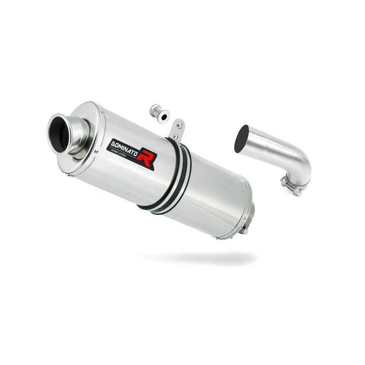 Toba de esapament, Dominator, Inox, Suzuki V-STROM 1000, Argintiu/ Negru