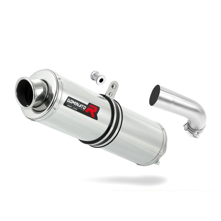Изпускателен барабан, Dominator, Inox, Suzuki V-STROM 1000, Silver/ Black