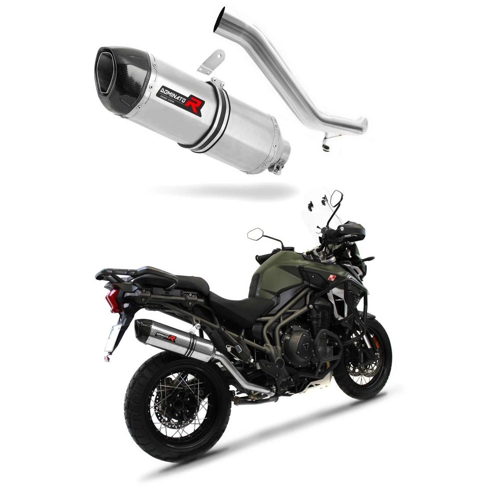 Ауспух, Dominator, неръждаема стомана, Triumph Tiger Explorer 1200 XR ...