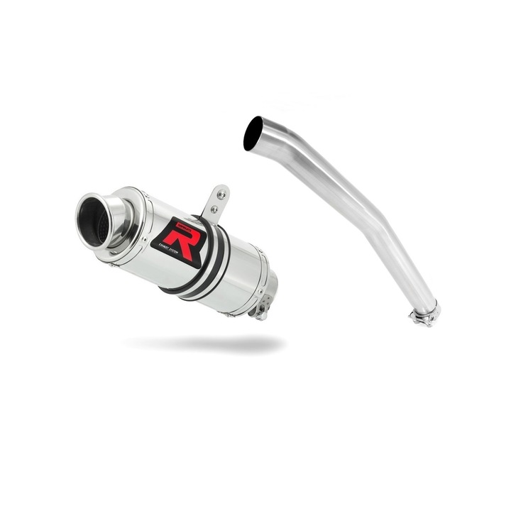 Изпускателен барабан, Dominator, Неръждаема стомана, Yamaha YZF R6, Сребрист/Черен