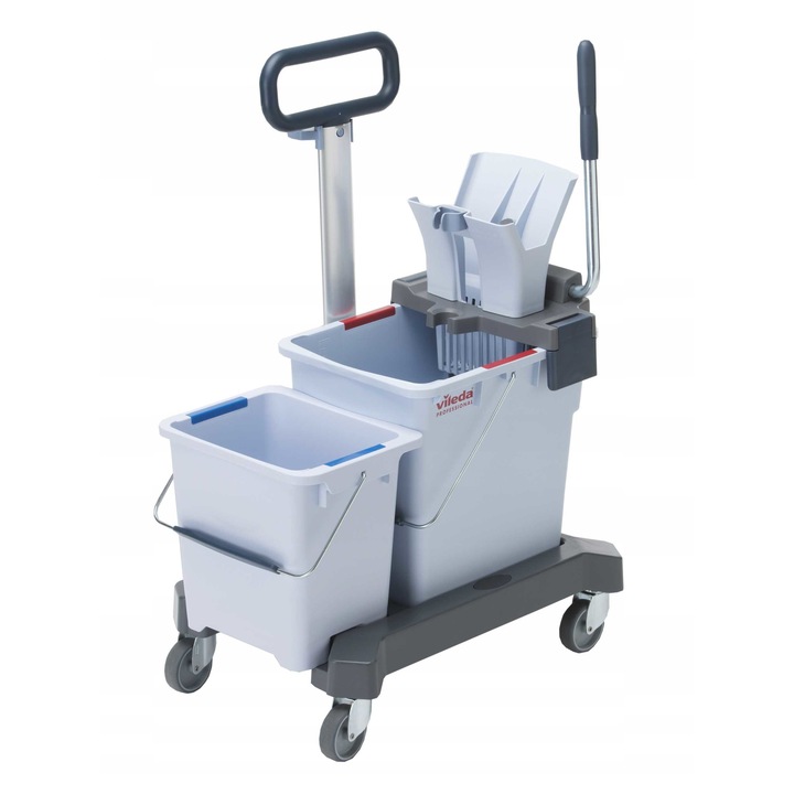 Vileda Professional UltraSpeed Pro tisztítókészlet, dupla vödör 25l és 8l, hatékony prés, ergonomikus, kék