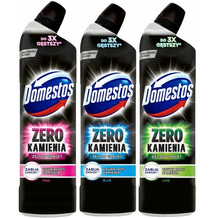 Set 3 Domestos Zero Stone, Domestos, 750 ml