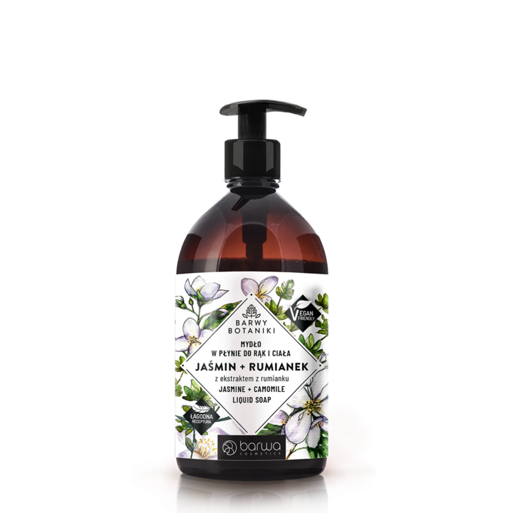 Течен сапун Barwa Botaniki с жасмин и лайка Barwa Cosmetics, 500 ml