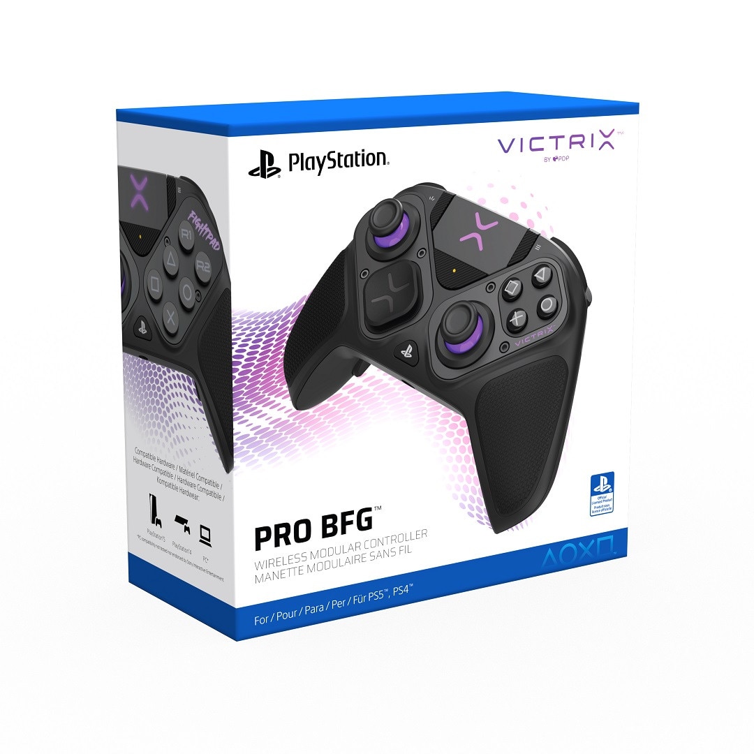 Controller fara fir PDP Victrix Pro BFG, PlayStation 5, 3D audio