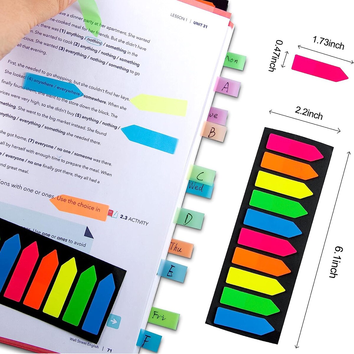 Set 1200 Note adezive, Cozevdnt, 4.5x1.2cm, Multicolor - eMAG.ro