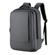 Rucsac multifunctional, Rezistent la apa, respirabil si spatios, cu Port de incarcare USB, smart casual pentru Business/ Calatorii si Laptop 15,6 inchi, VisionHub, 44cm X 32cm, Gri