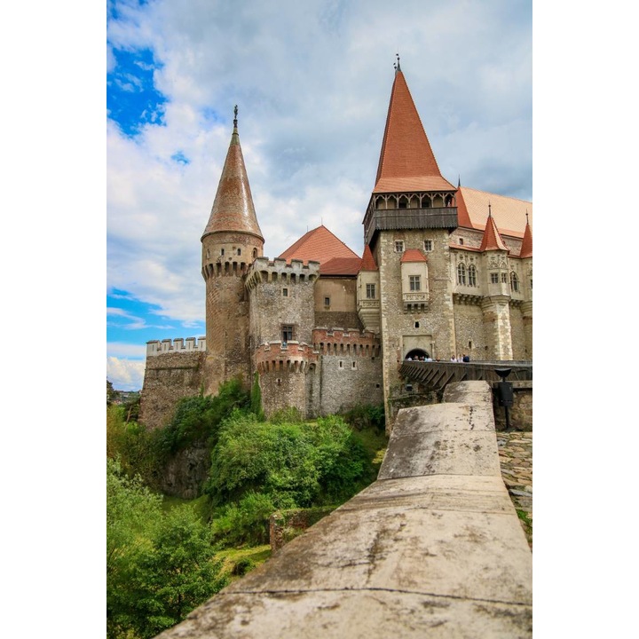 Картина на платно - Corvinor Castle Architecture Corvinor Court Hunedoara Румъния, 30 x 40 cm