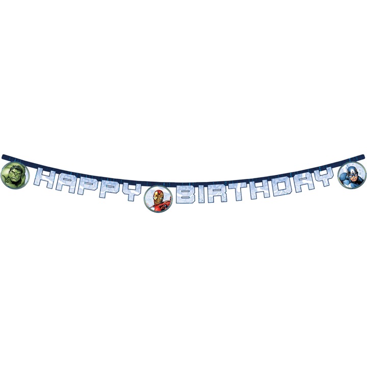 Bosszúállók Infinity Stones Happy Birthday felirat FSC 2 m