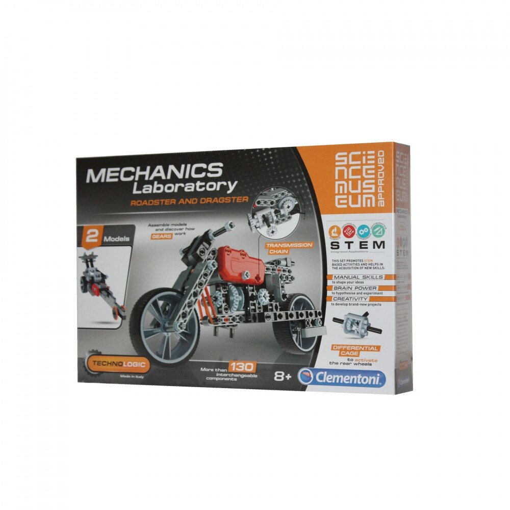 Set educativ Clementoni, Laboratorul de mecanica: Roadster & Dragster