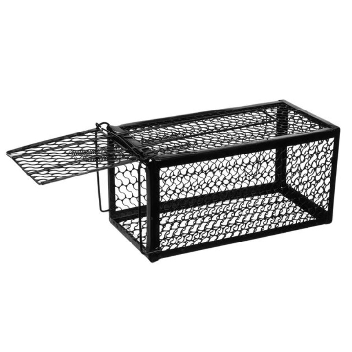 Капан за мишки и плъхове от метал Черен 23х11х11см БЗРШ