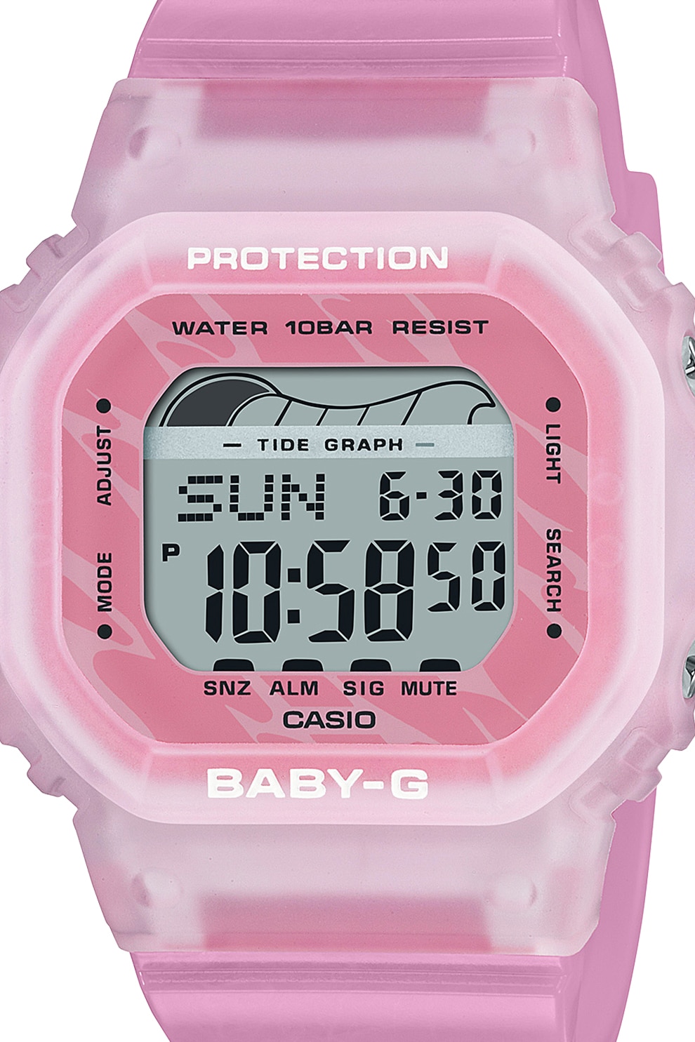 Casio, Цифров часовник с лого, Розов - eMAG.bg