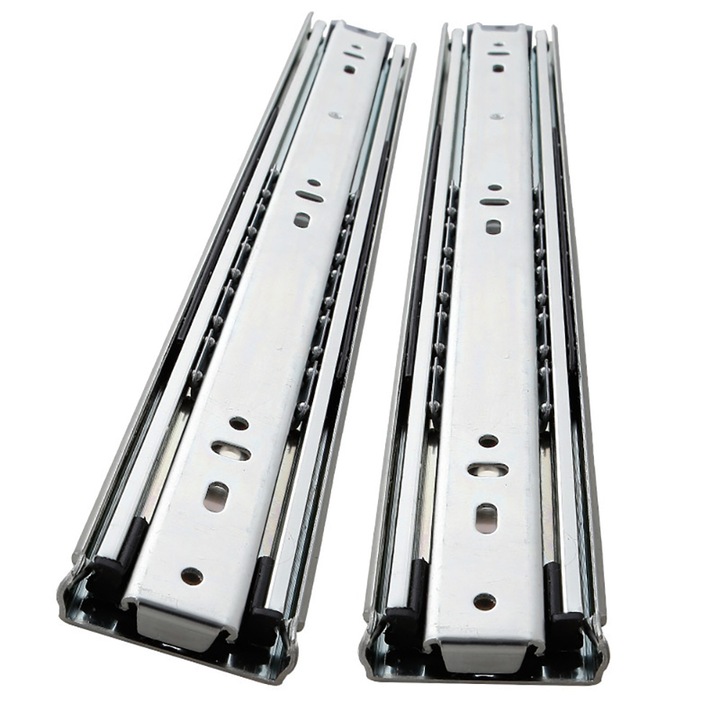 Set 2 glisiere pentru sertare, Vaxiuja, Otel, Argintiu