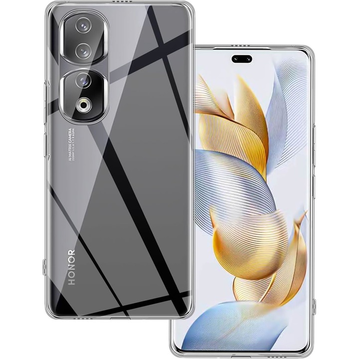 Кейс за Honor 90 Pro Slim Anti-Shock 1.5mm, Aiyando, прозрачен