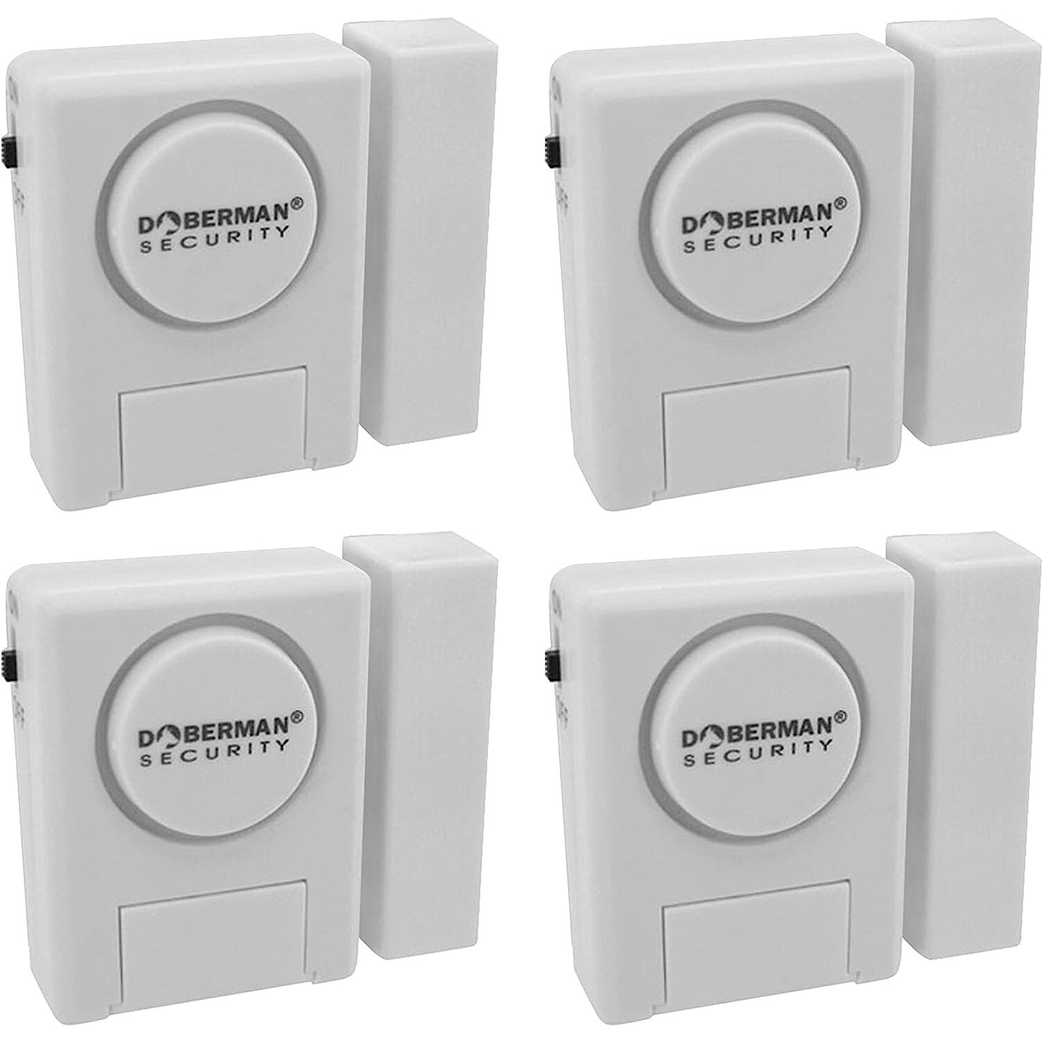 Set de 4 alarme pentru usi/ferestre, Doberman Security, Alb eMAG.ro