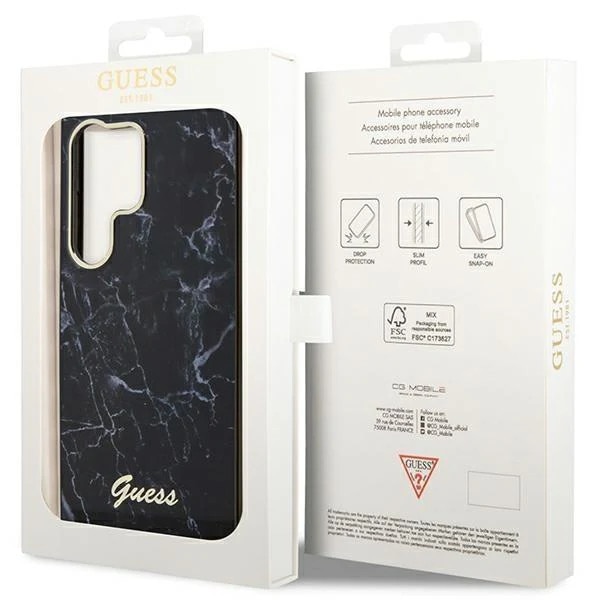 Husa Guess marble compatibila cu Samsung Galaxy S23 Ultra
