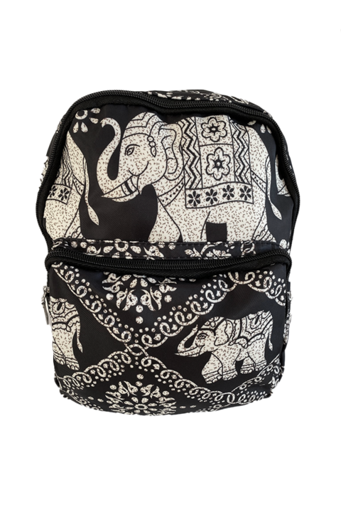 Rucsac pentru dama impermeabil, Casual, Alb cu negru, 27x26x11 cm