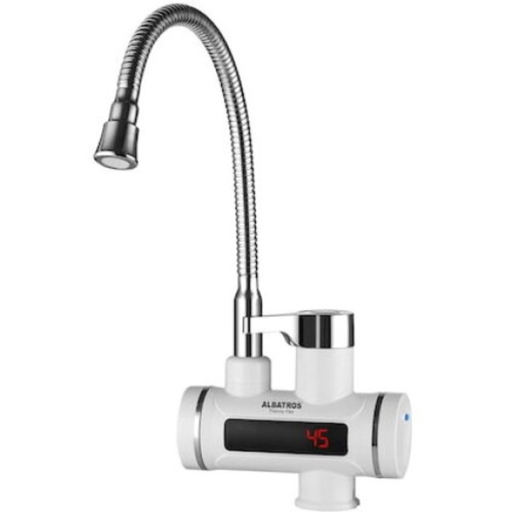 Elektromos csaptelep 3300W Védettség IPX4 Fehér