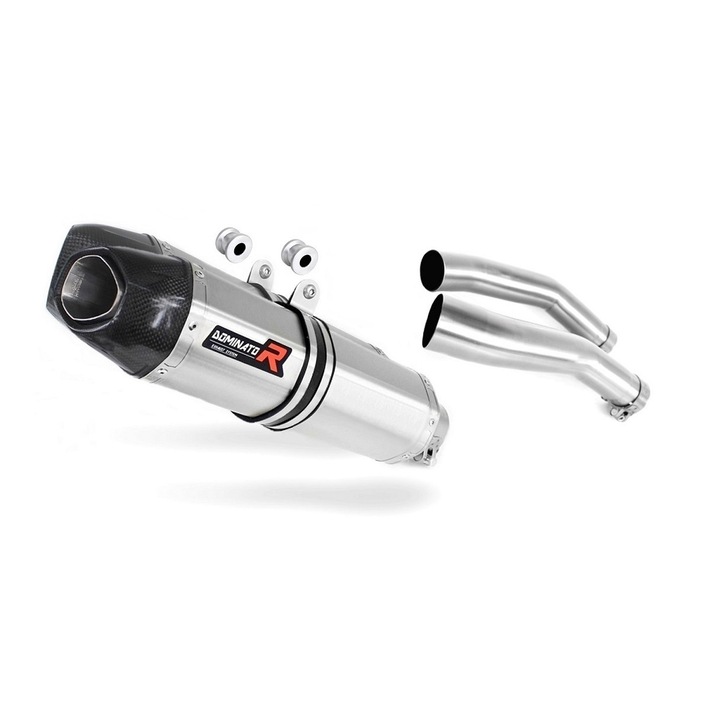 Toba de esapament, Dominator, Inox, Yamaha YZF R1 1000 RN19, Argintiu/ Negru