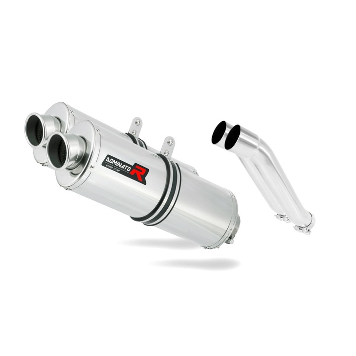 Toba de esapament, Dominator, Inox, Yamaha XJ900, Argintiu/ Negru