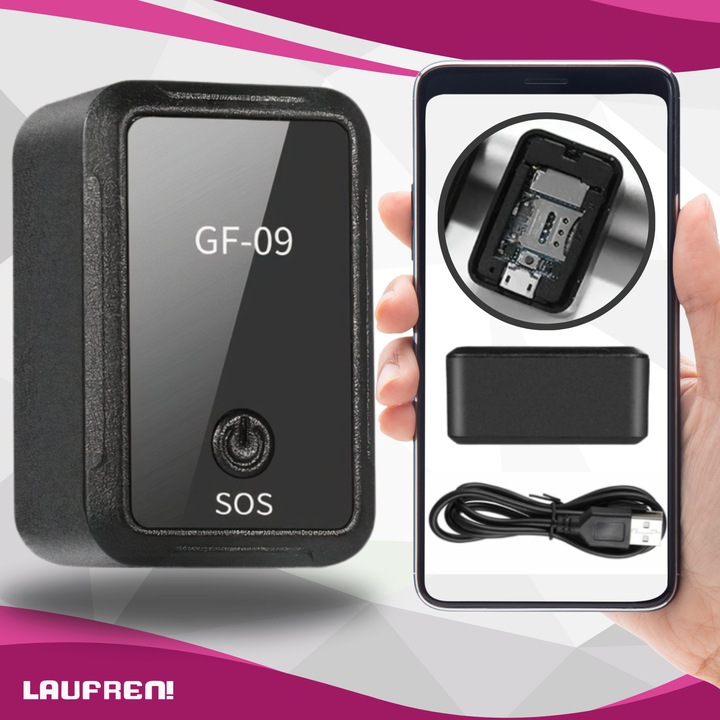 GPS Auto Tracker pentru Localizare, Laufren™, antipierdere inteligent