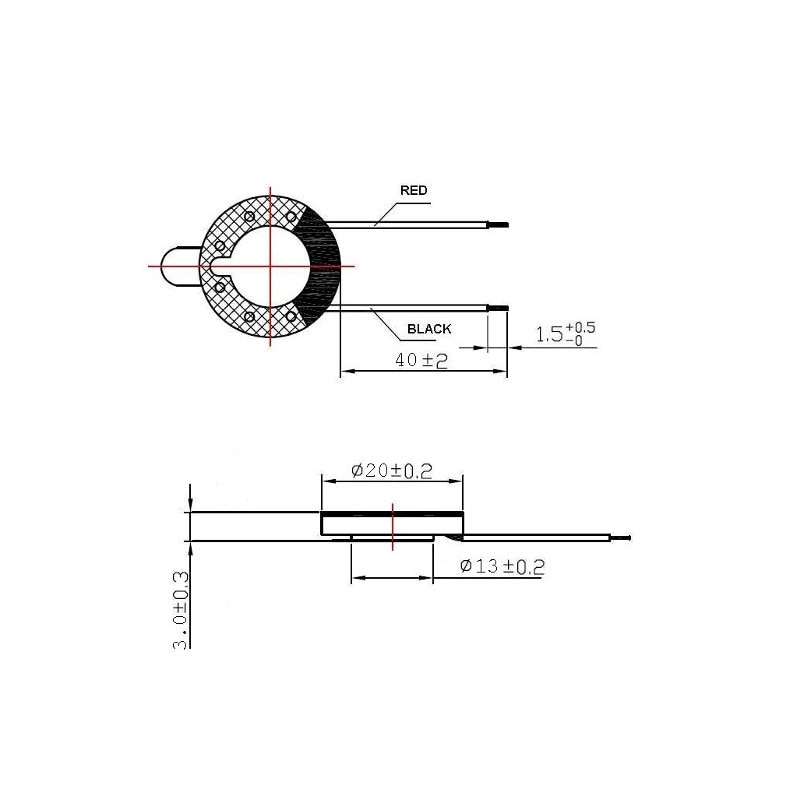 Mini difuzor, 0.1W, 8 Ohm, 3.2mm, Negru - eMAG.ro