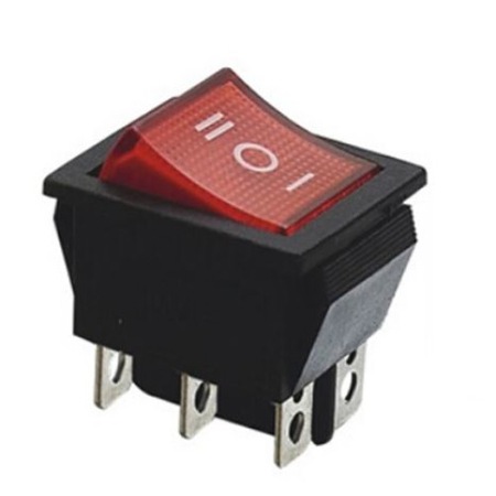 Comutator on/off, IP65, Rosu/Negru - eMAG.ro