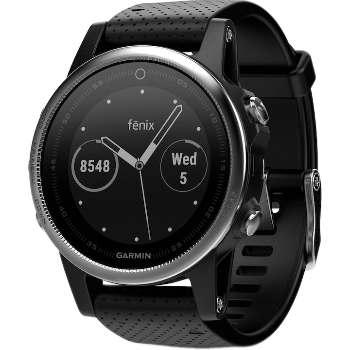 Часовник smartwatch Garmin Fenix 5s, HR, GPS, Black