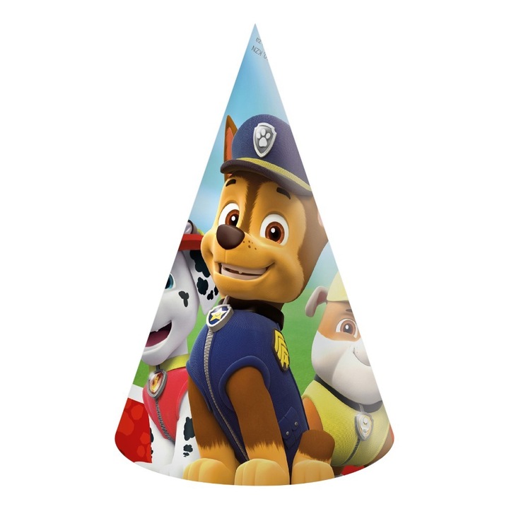 Set 6 Coifuri petrecere Patrula Catelusilor Let's Roll, 89442